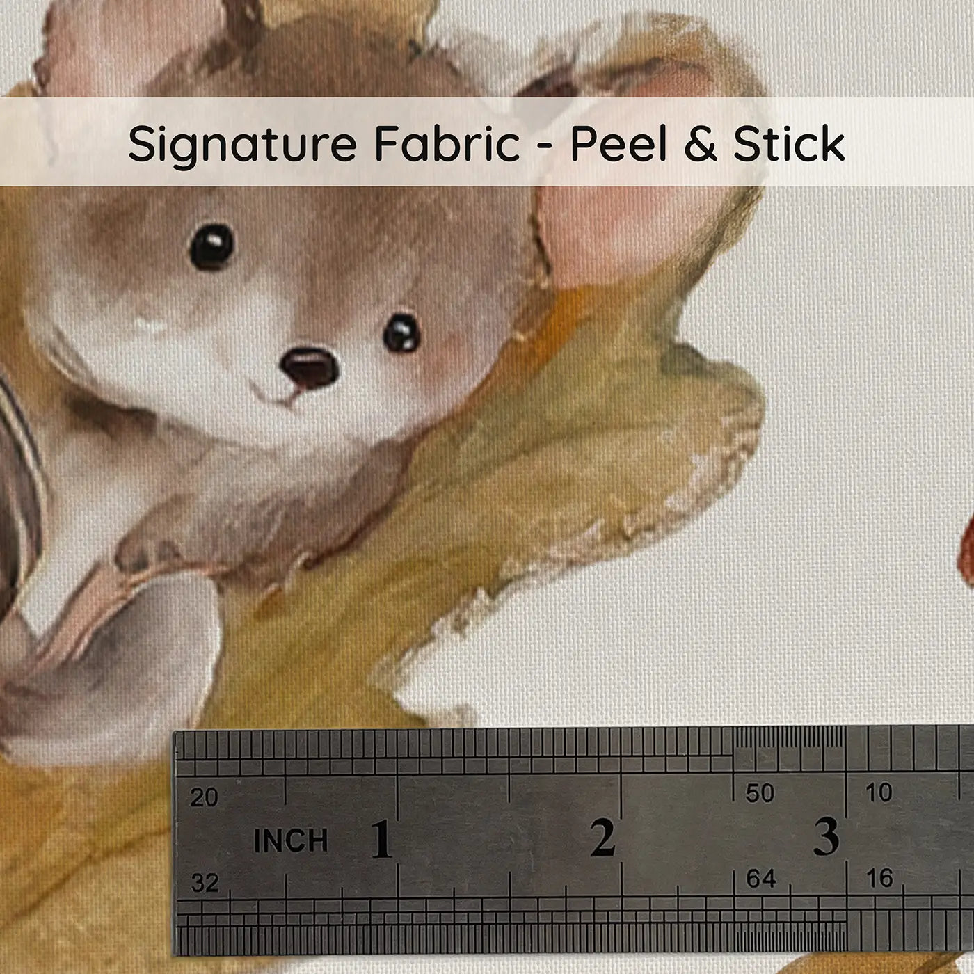 Sleeping Bunny Soft Pastel on peel and stick fabric - Whimsy Tots