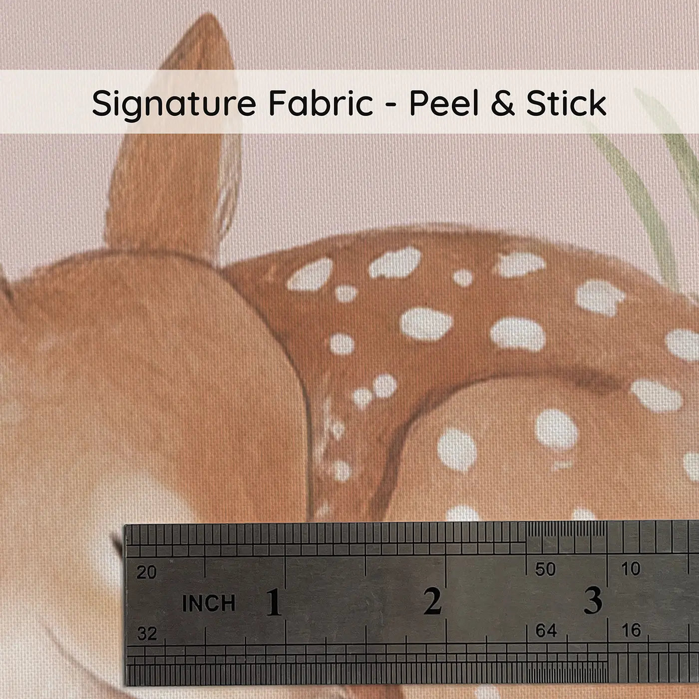Badger Cub Soft Pastel on peel and stick fabric - Whimsy Tots