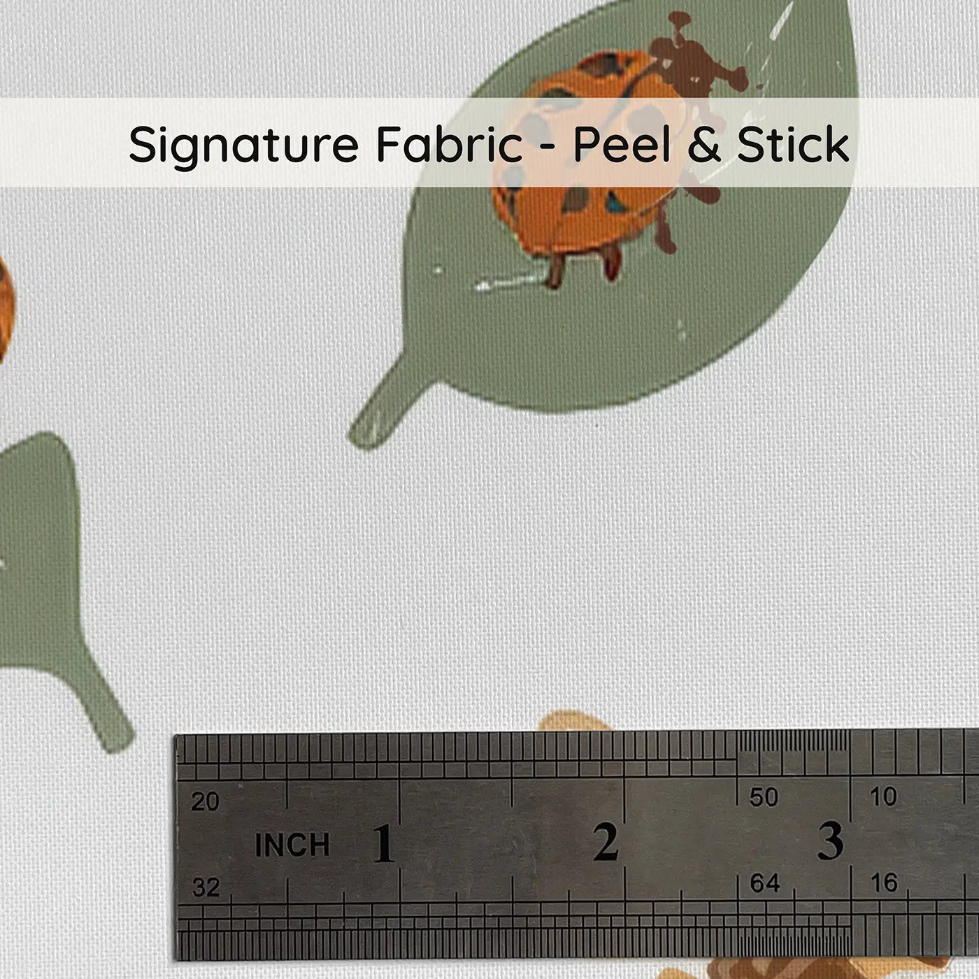 Squirrel Leaping Block Print on peel and stick fabric - Whimsy Tots