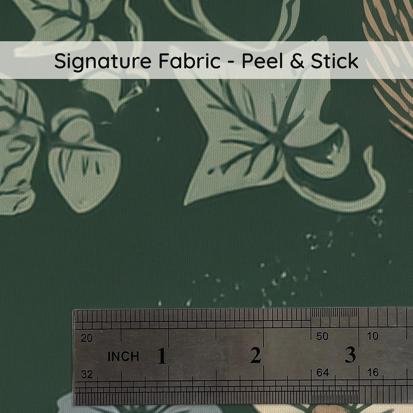 Field Mouse Toadstool Block Print II on peel and stick fabric - Whimsy Tots