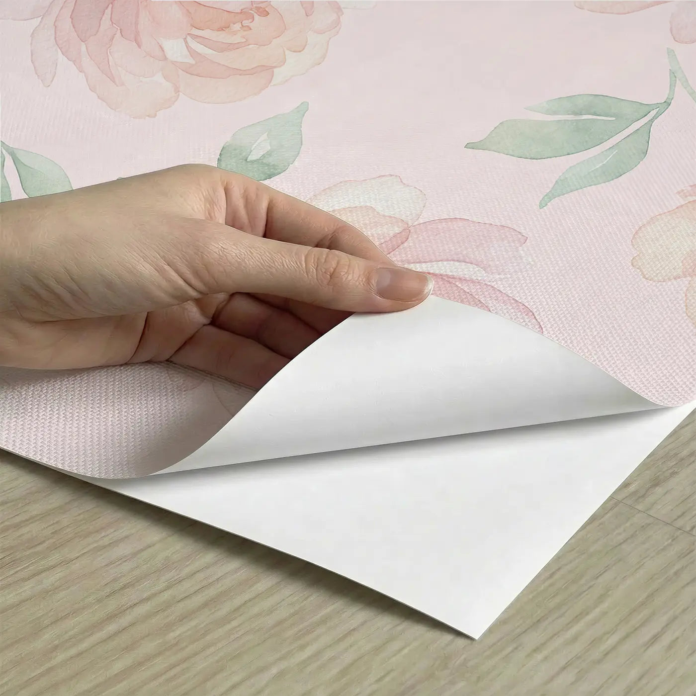 Oversized Single Watercolor peel and stick material close-up - Whimsy Tots