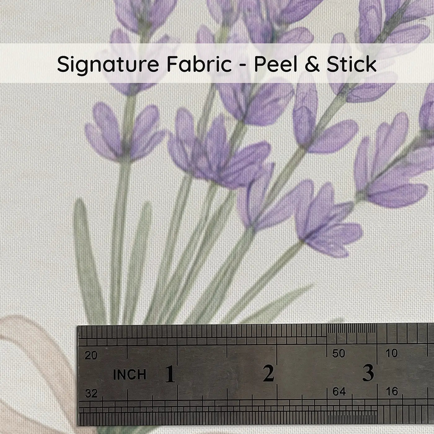 Lavender Sprigs Watercolor on peel and stick fabric - Whimsy Tots