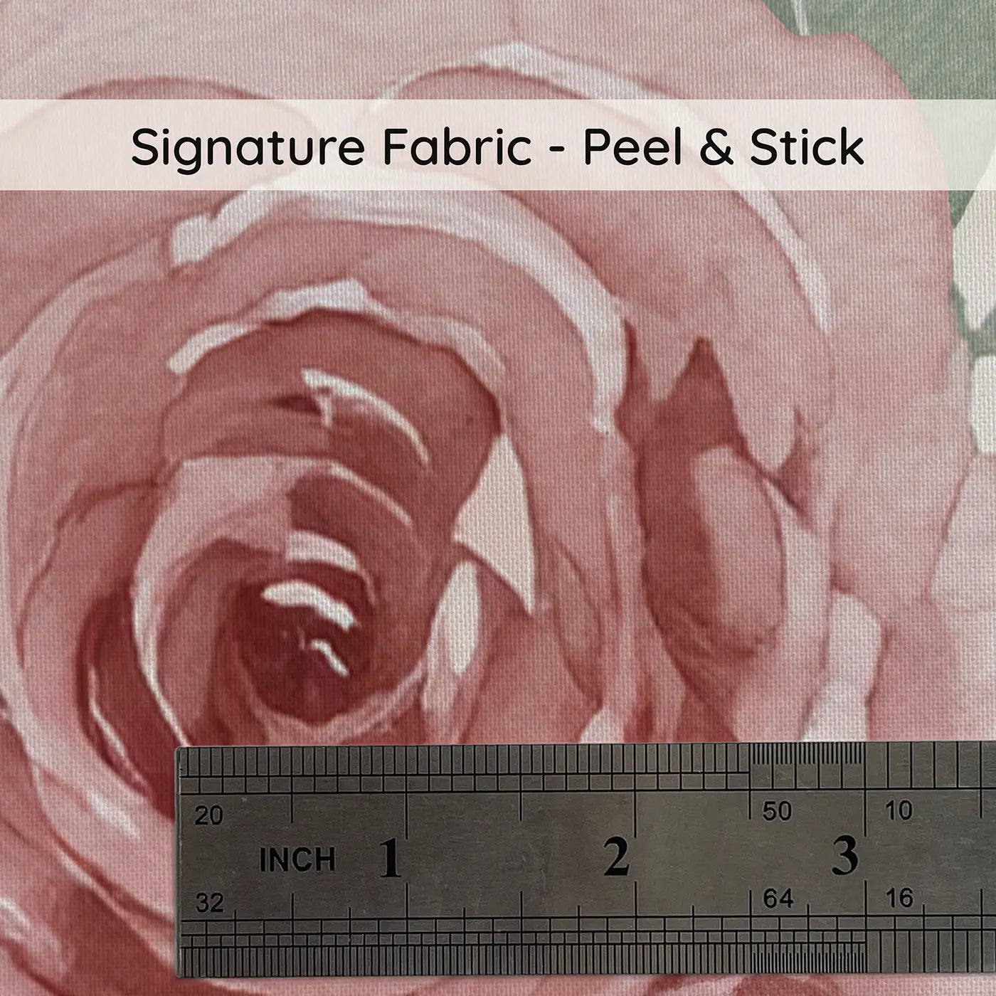 Dusty Rose Watercolor on peel and stick fabric - Whimsy Tots