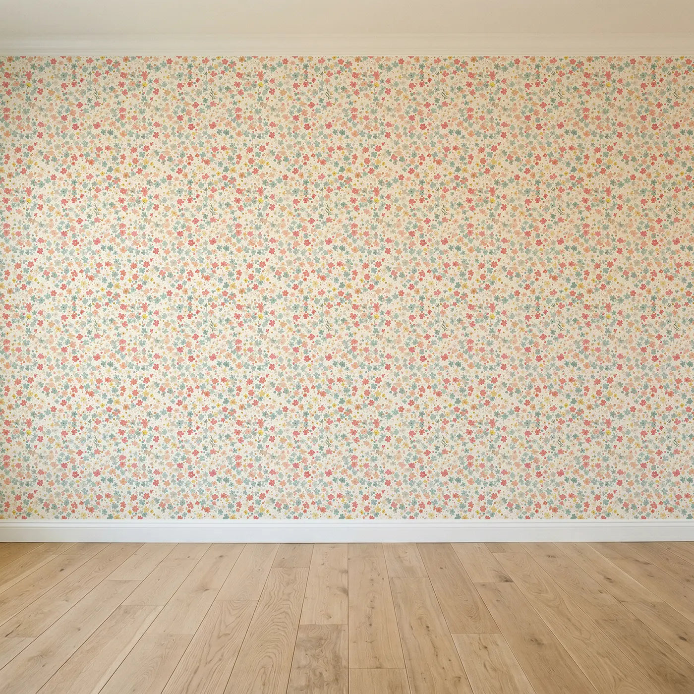 Mini Daisies Ditsy Floral seamless wallpaper full pattern - Whimsy Tots