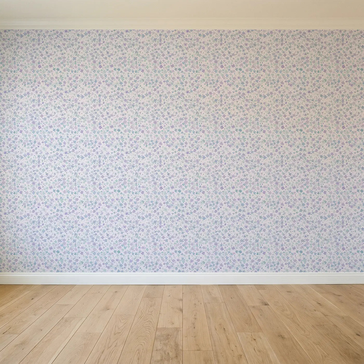 Violets Ditsy Floral seamless wallpaper full pattern - Whimsy Tots