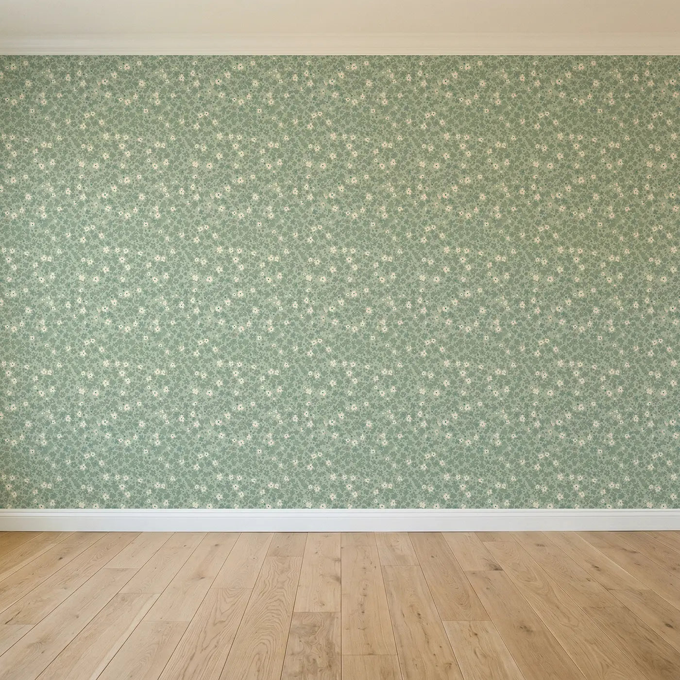 Floral Sage Ditsy Floral seamless wallpaper full pattern - Whimsy Tots
