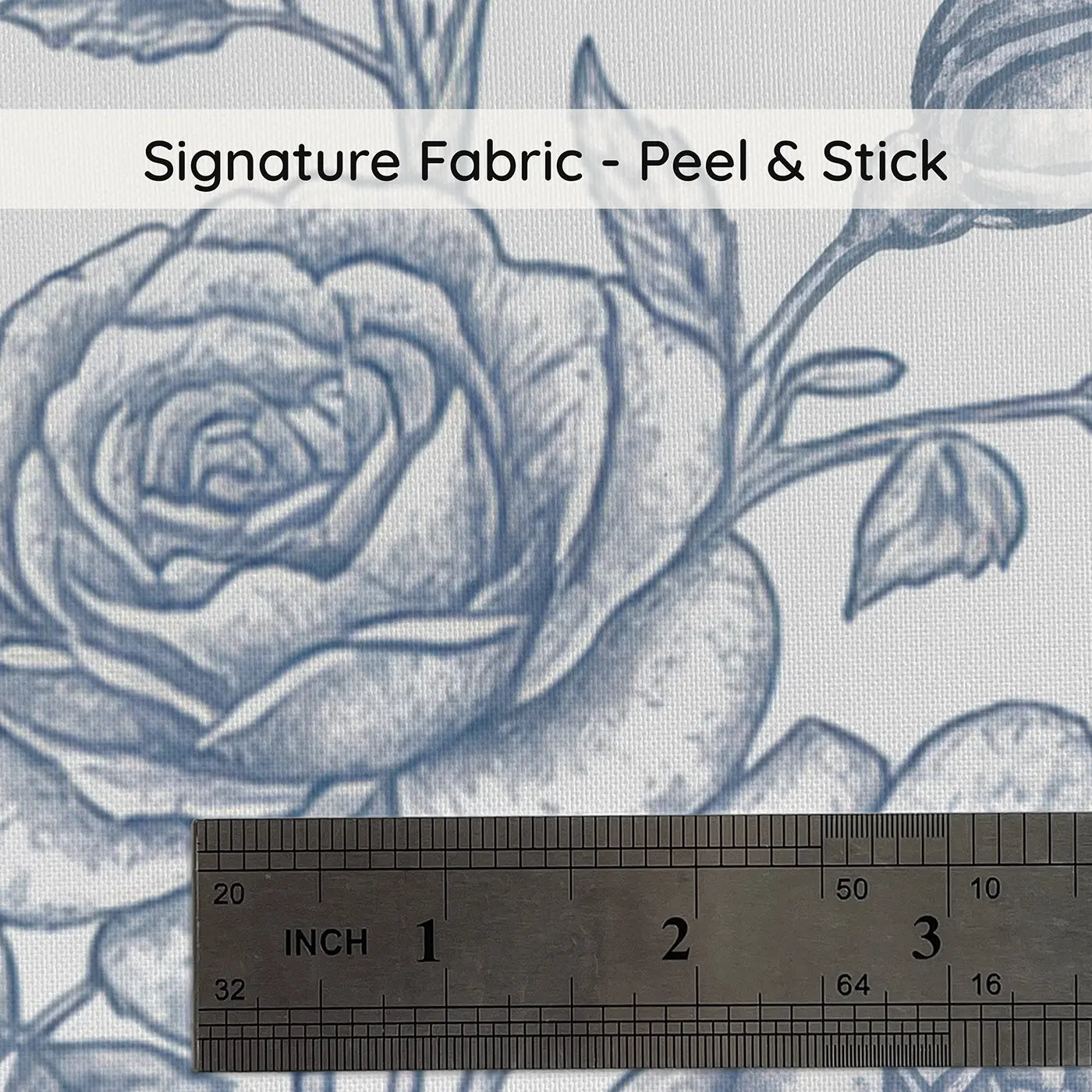 De Jouy Floral Botanical Elegance on peel and stick fabric - Whimsy Tots