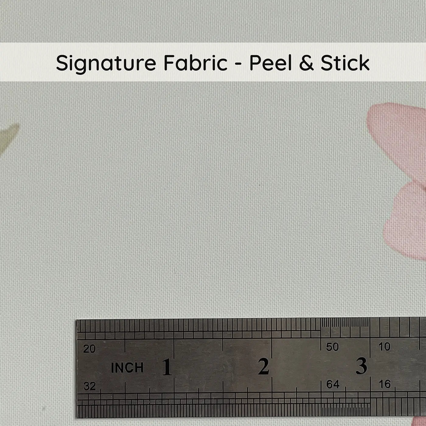 Scattered Wildflower Stems Watercolor on peel and stick fabric - Whimsy Tots