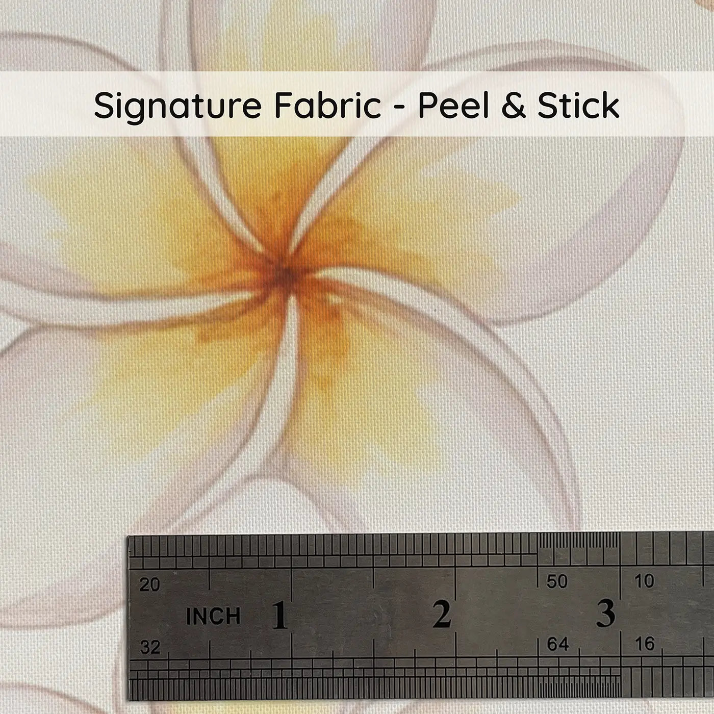 Hibiscus Blooms Watercolor on peel and stick fabric - Whimsy Tots