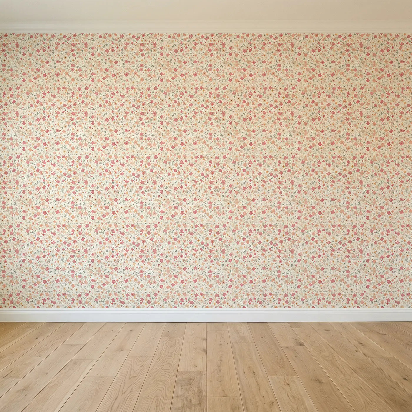 Cherry Blossoms Ditsy Floral seamless wallpaper full pattern - Whimsy Tots