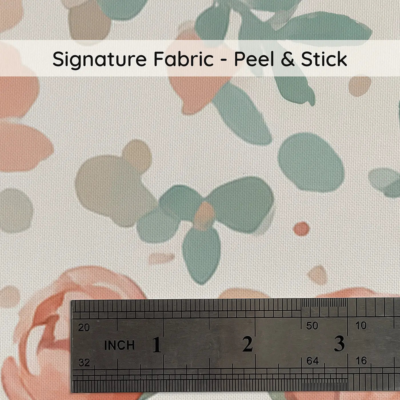 Peony Buds Blush Ditsy Floral on peel and stick fabric - Whimsy Tots