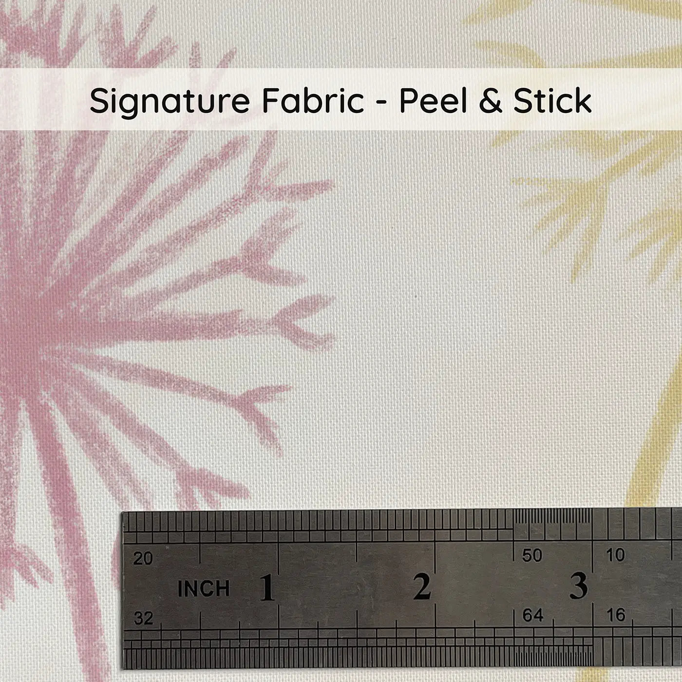 Meadow Flowers Soft Pastel on peel and stick fabric - Whimsy Tots