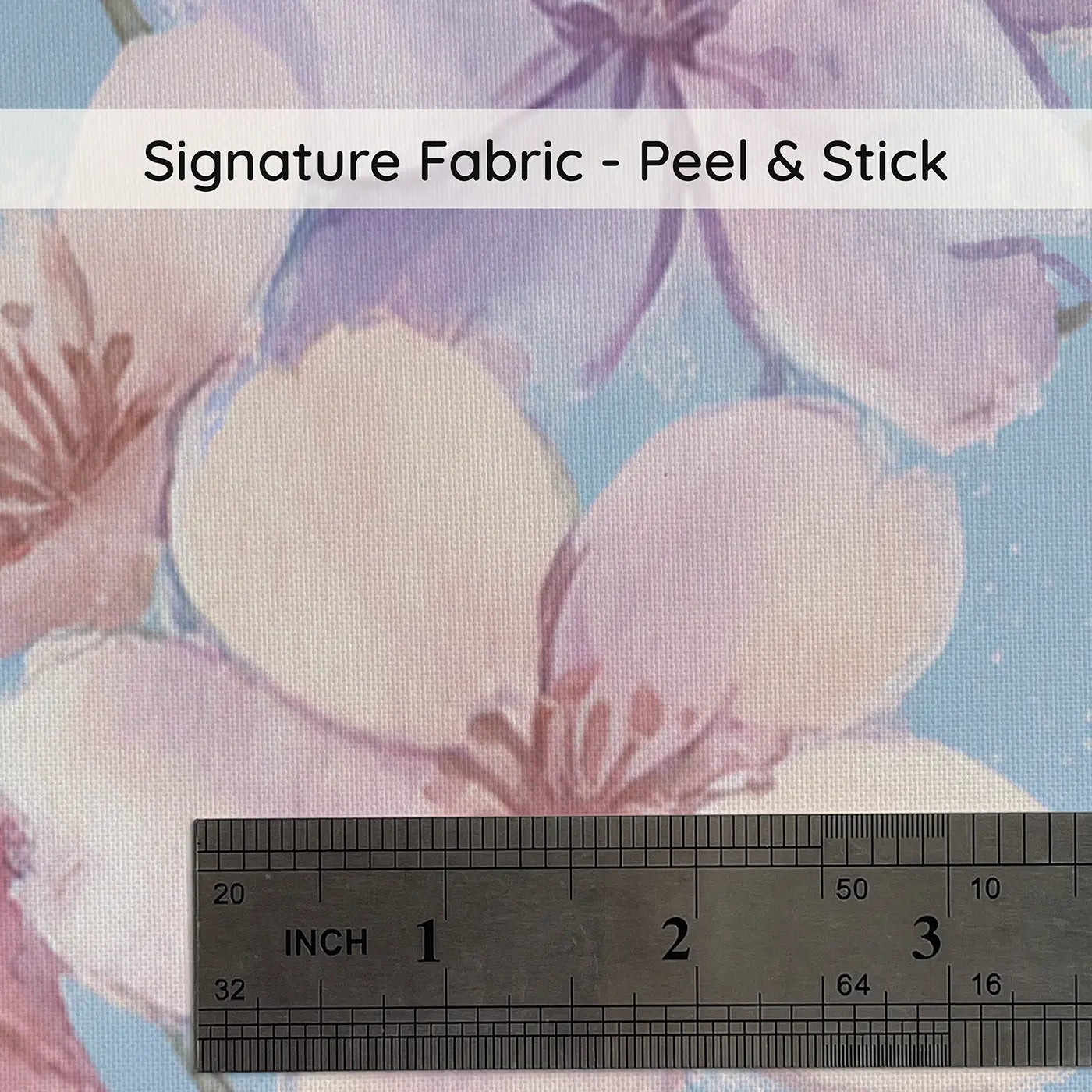 Cherry Blossoms Falling Soft Pastel on peel and stick fabric - Whimsy Tots