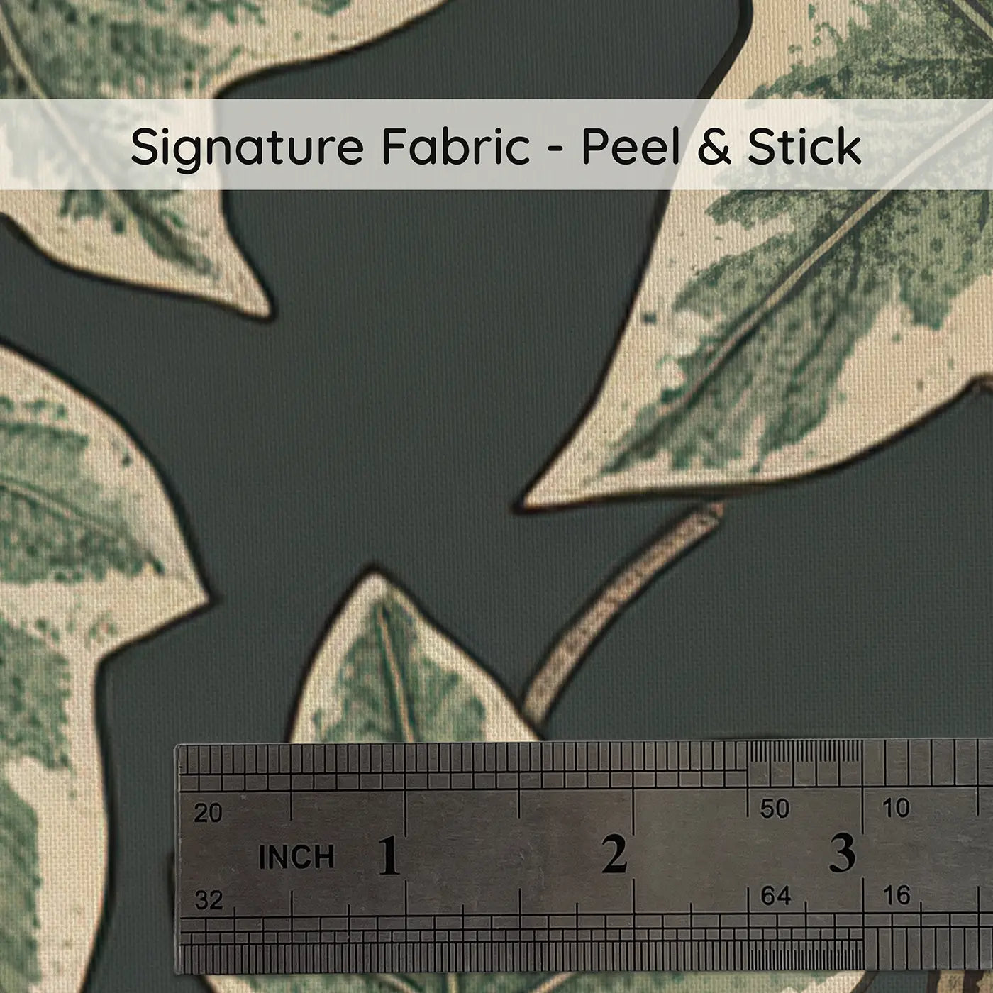 Eucalyptus Wreath Fragments Botanical Elegance on peel and stick fabric - Whimsy Tots