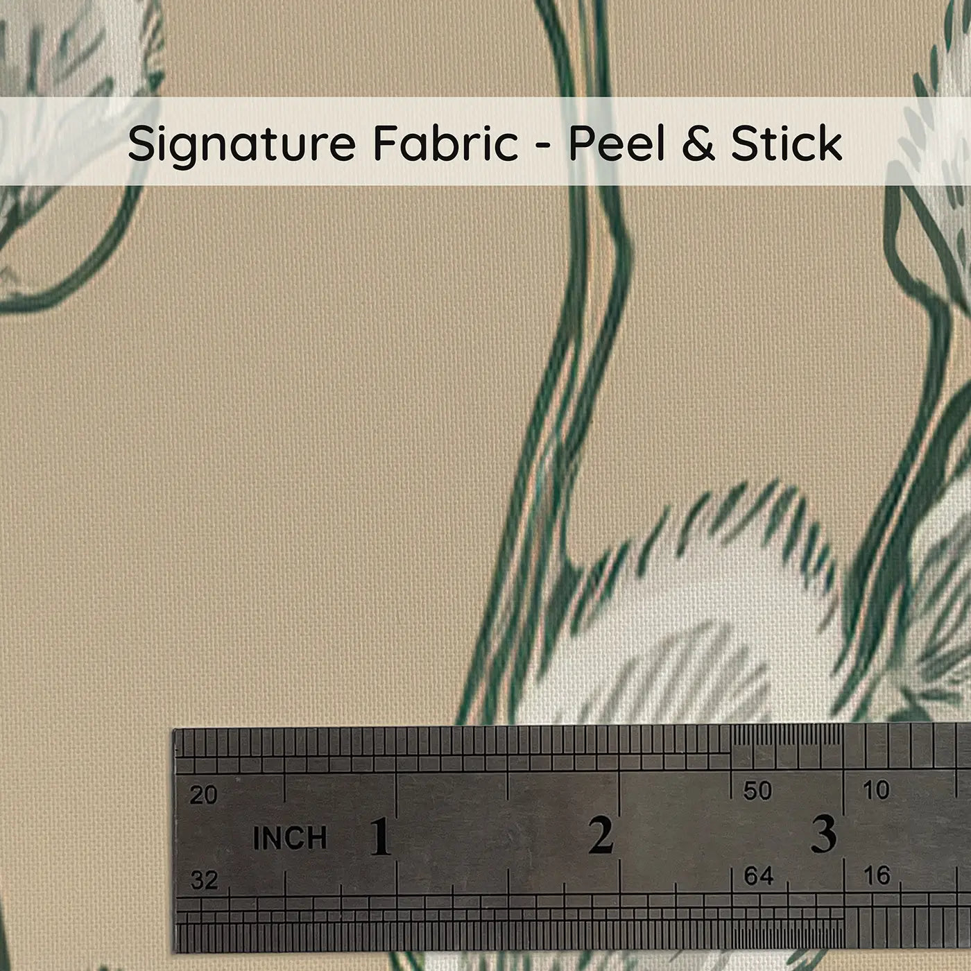 Pussy Willow Stems Hand-Drawn on peel and stick fabric - Whimsy Tots