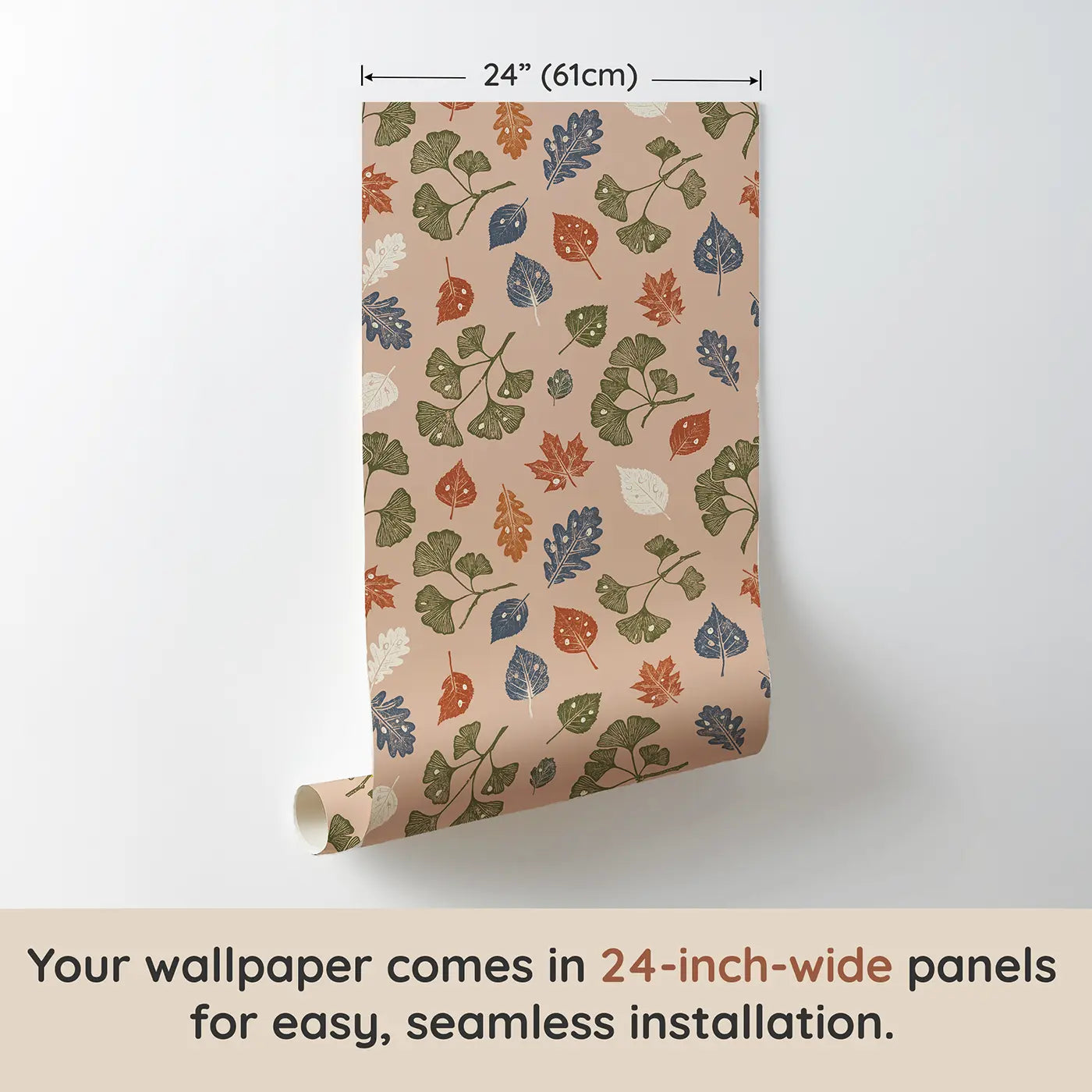 Pressed Botanical Specimens Block Print wallpaper panel dimensions - Whimsy Tots