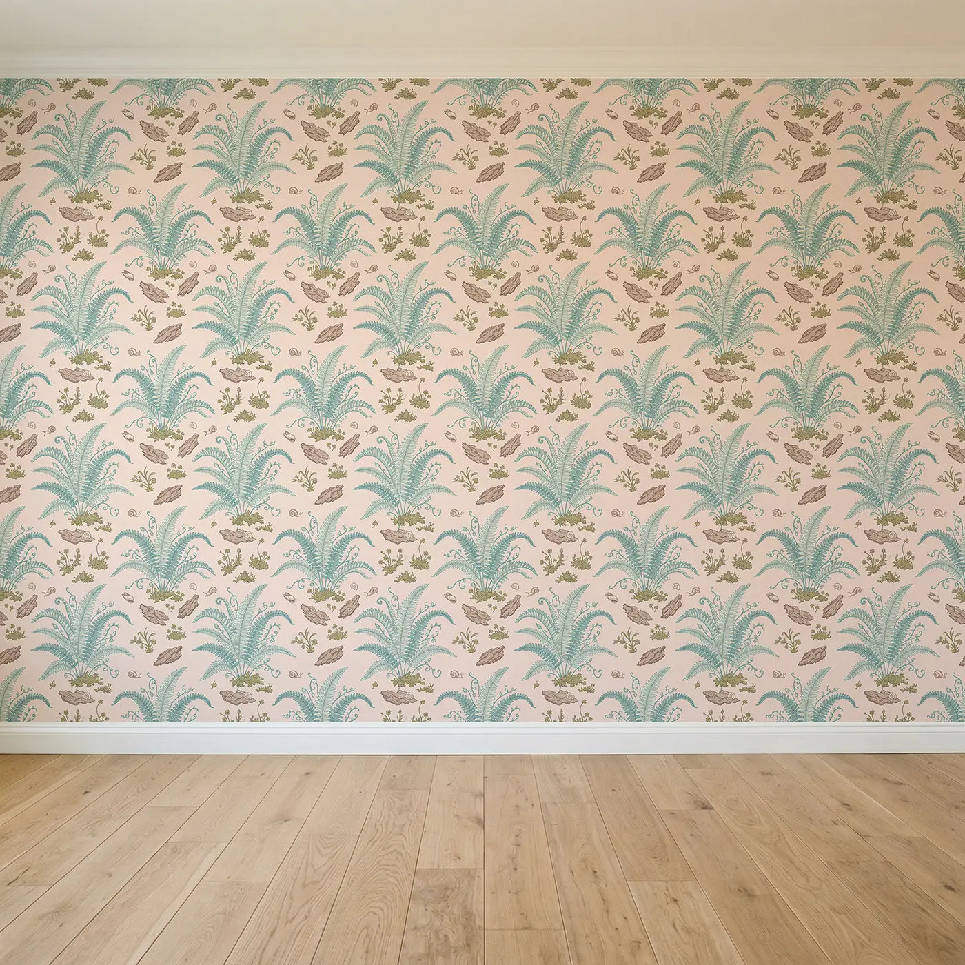 Boston Fern Botanical Elegance seamless wallpaper full pattern - Whimsy Tots