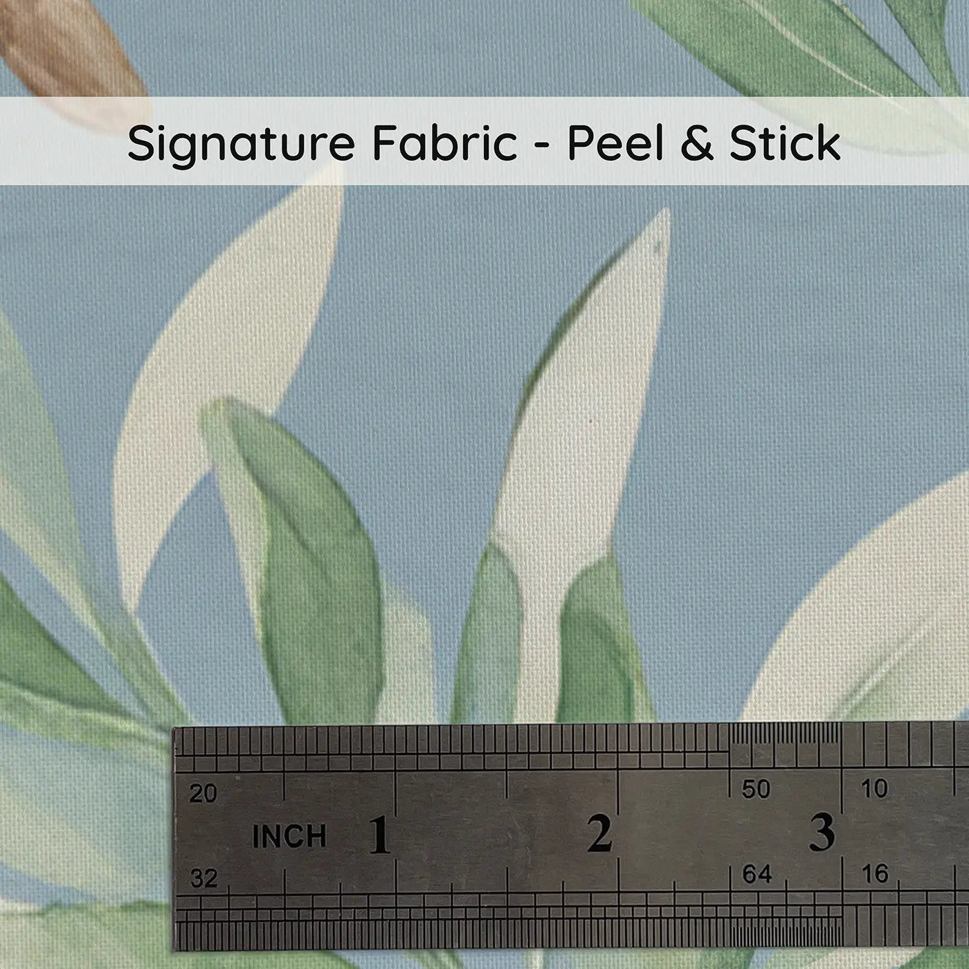Trailing Olive Branch Watercolor on peel and stick fabric - Whimsy Tots