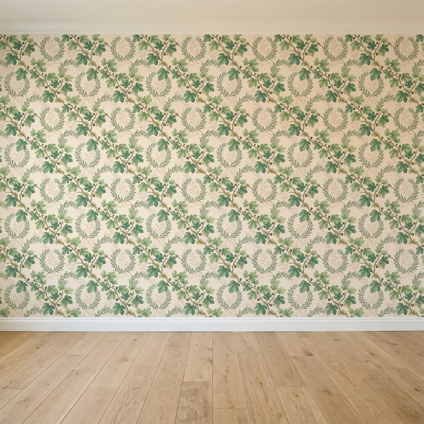 Fig Branch Botanical Elegance seamless wallpaper full pattern - Whimsy Tots