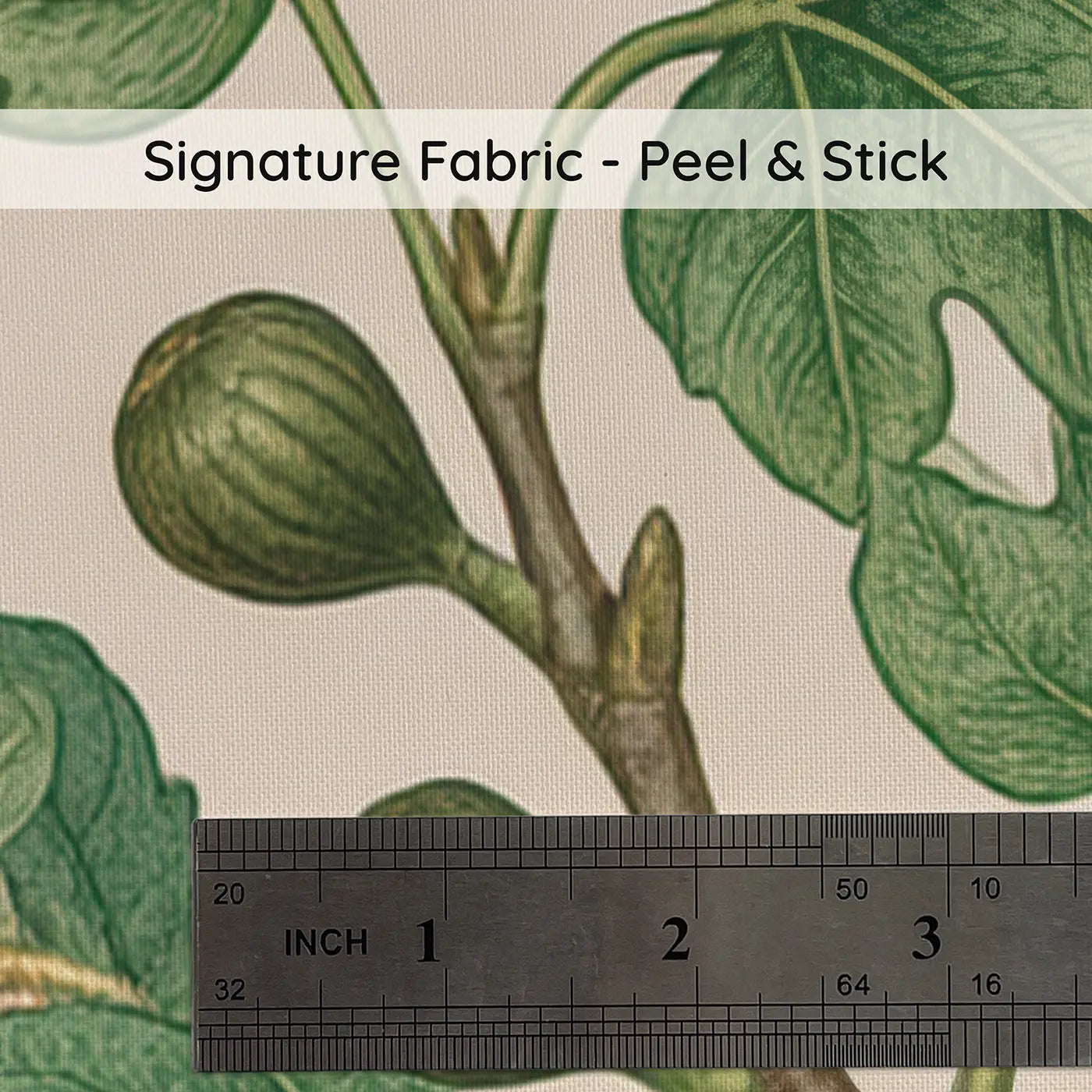 Fig Branch Botanical Elegance on peel and stick fabric - Whimsy Tots