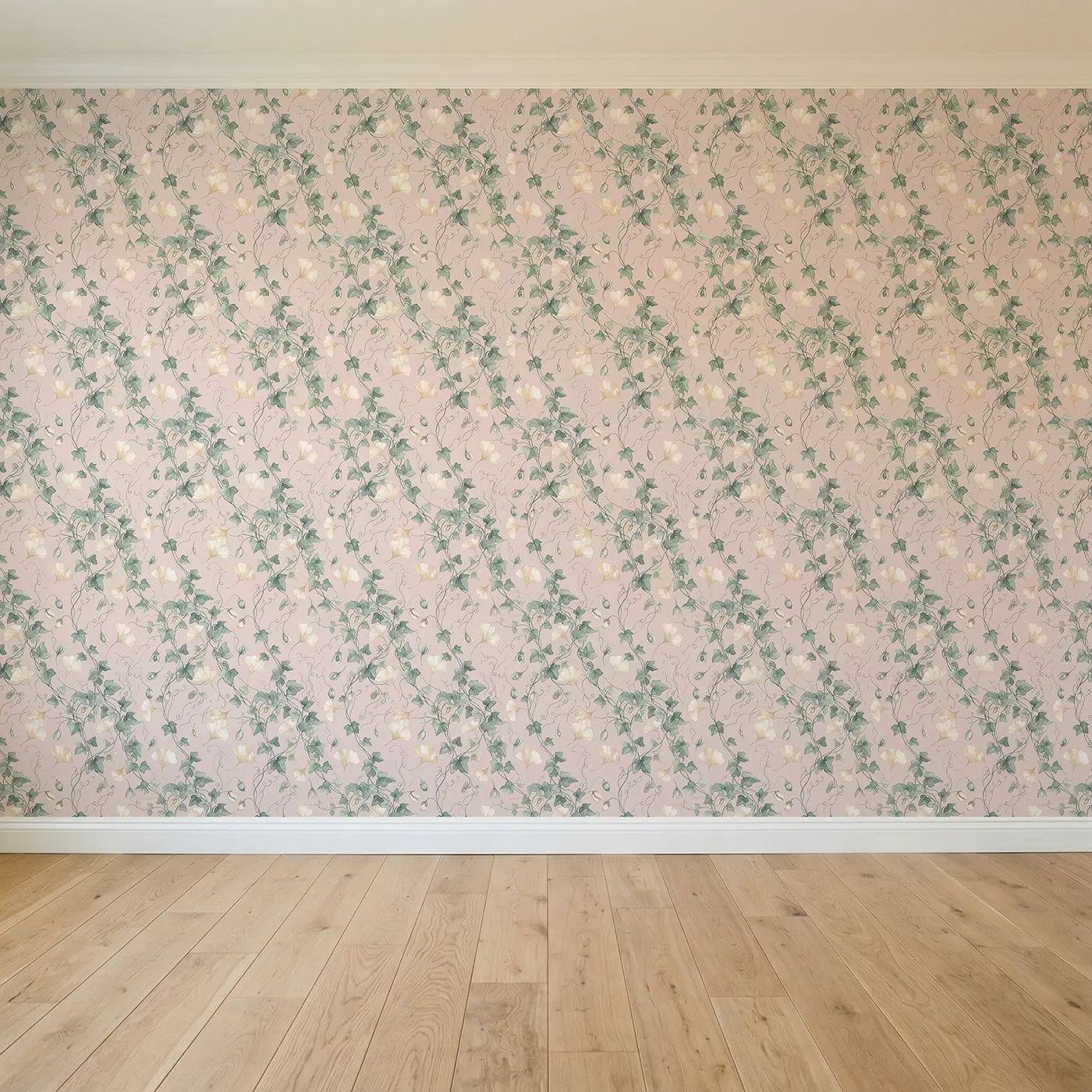 Golden Ginkgo Leaves Watercolor seamless wallpaper full pattern - Whimsy Tots