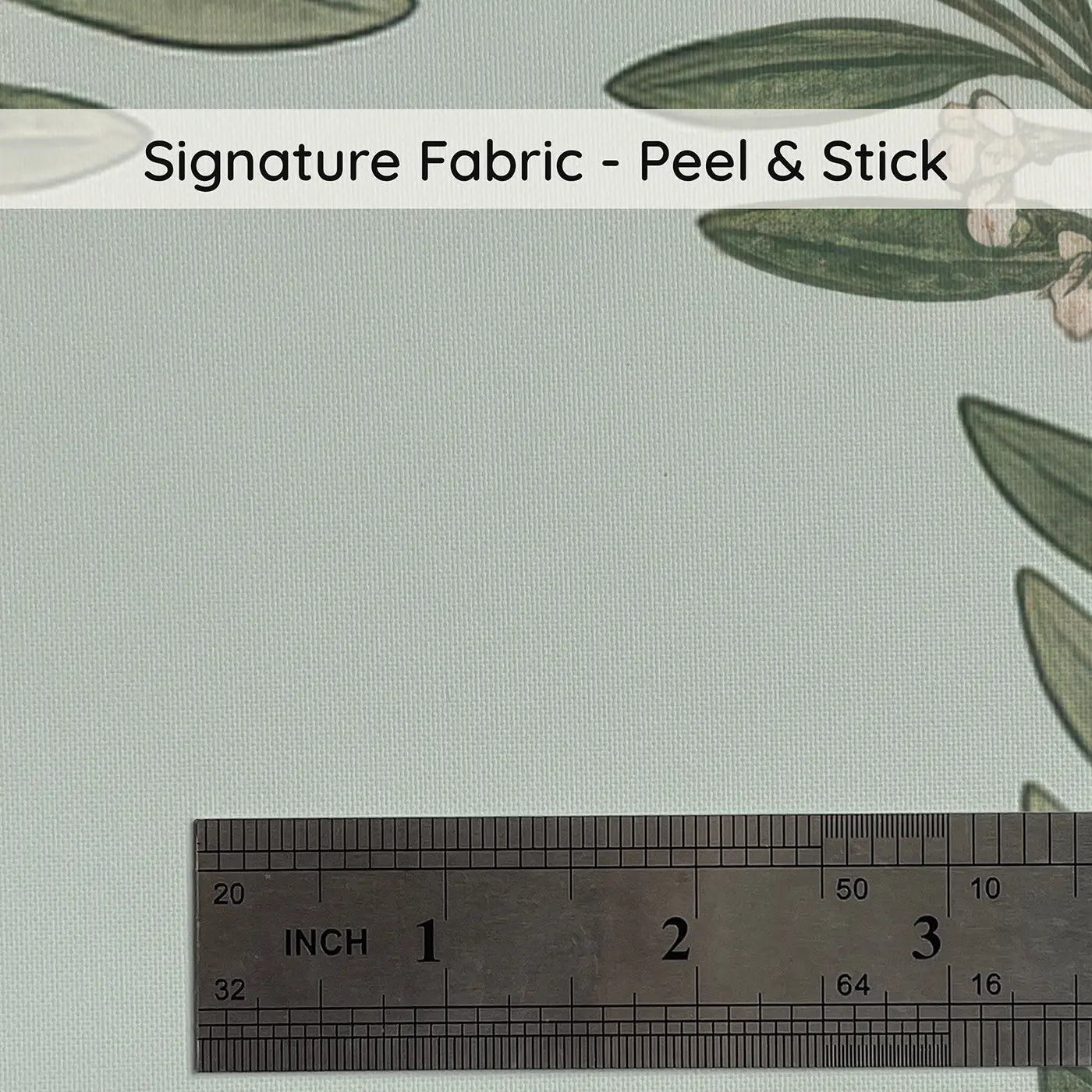 Olive Branch Wreath Botanical Elegance II on peel and stick fabric - Whimsy Tots