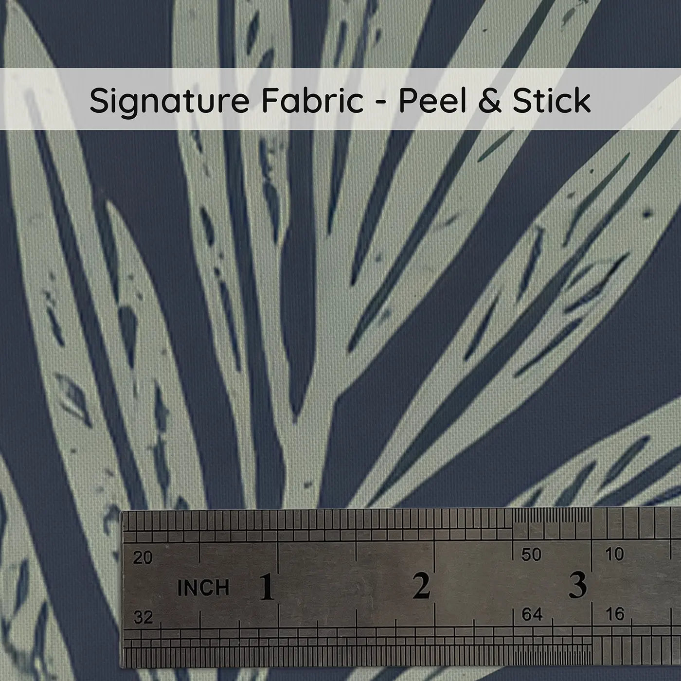 Olive Branches Block Print on peel and stick fabric - Whimsy Tots