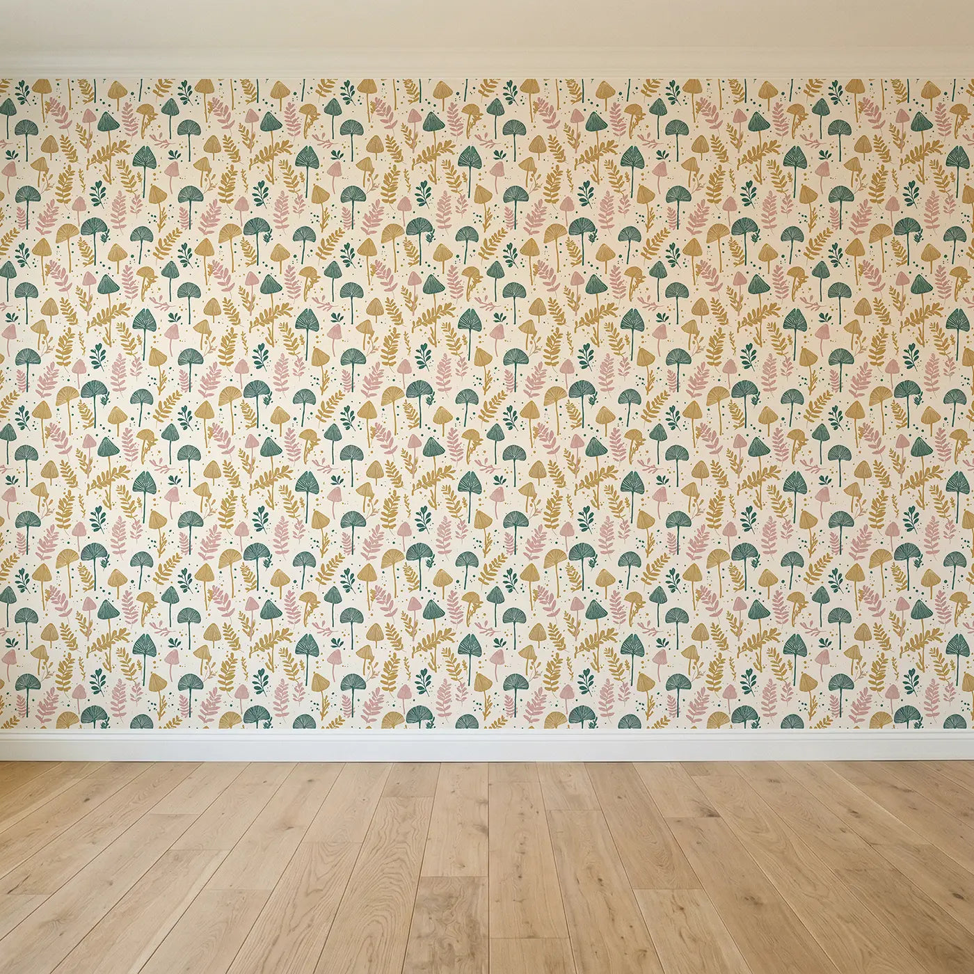 Pressed Botanical Specimens Block Print II seamless wallpaper full pattern - Whimsy Tots