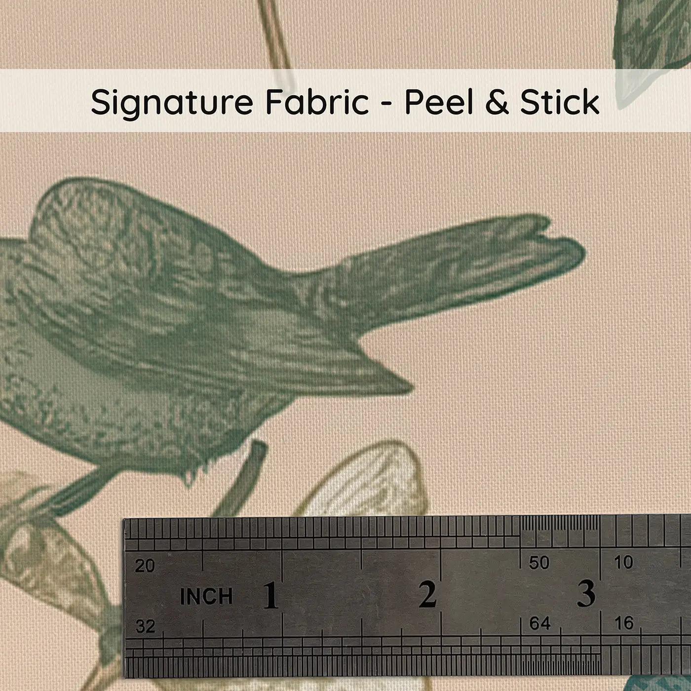 Ginkgo Fan-Shaped Leaves Botanical Elegance on peel and stick fabric - Whimsy Tots