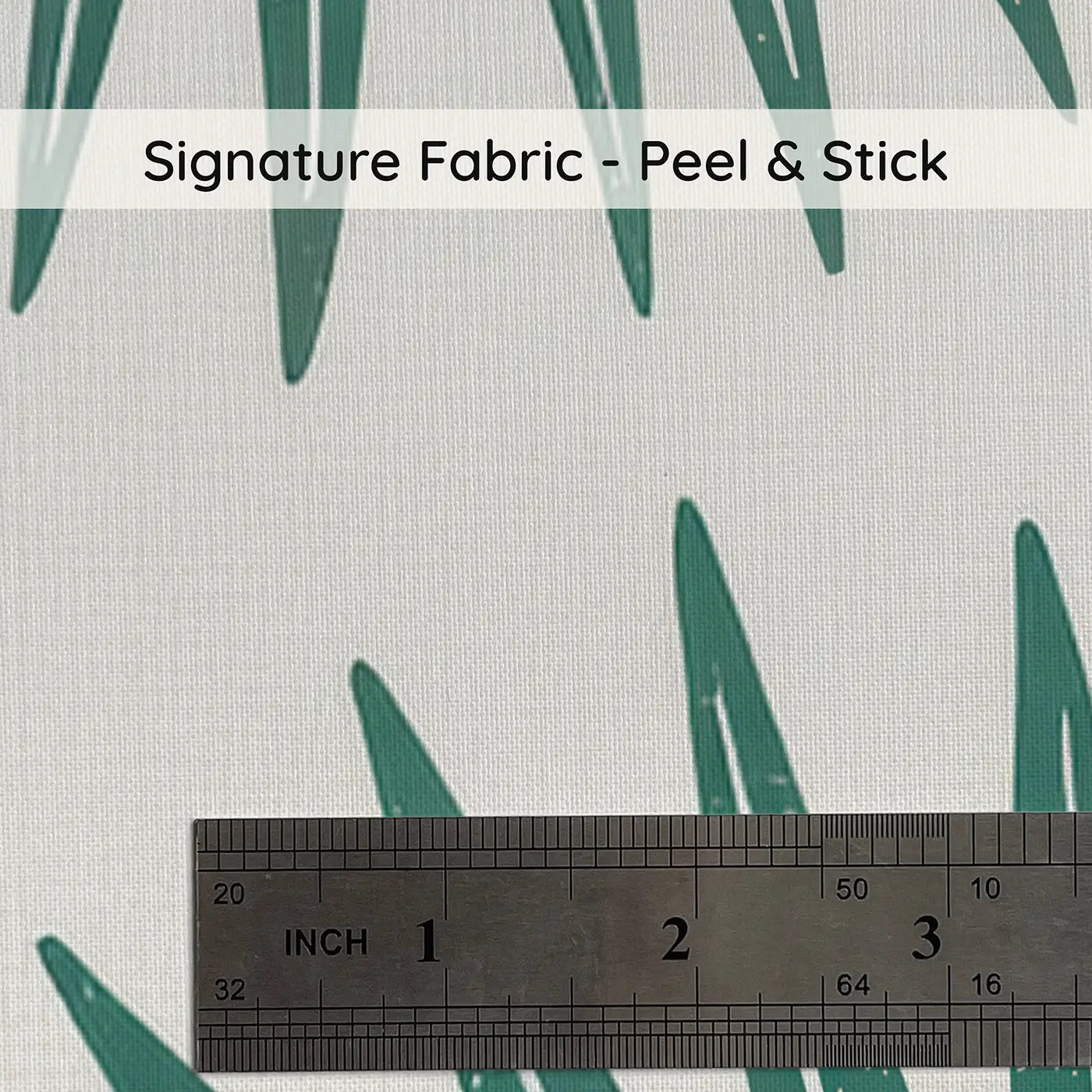 Palm Fronds Long Block Print on peel and stick fabric - Whimsy Tots