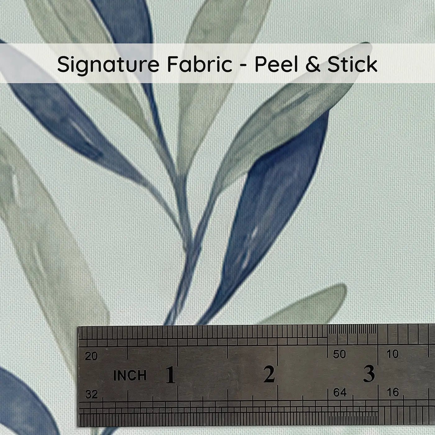 Trailing Olive Branch Watercolor II on peel and stick fabric - Whimsy Tots
