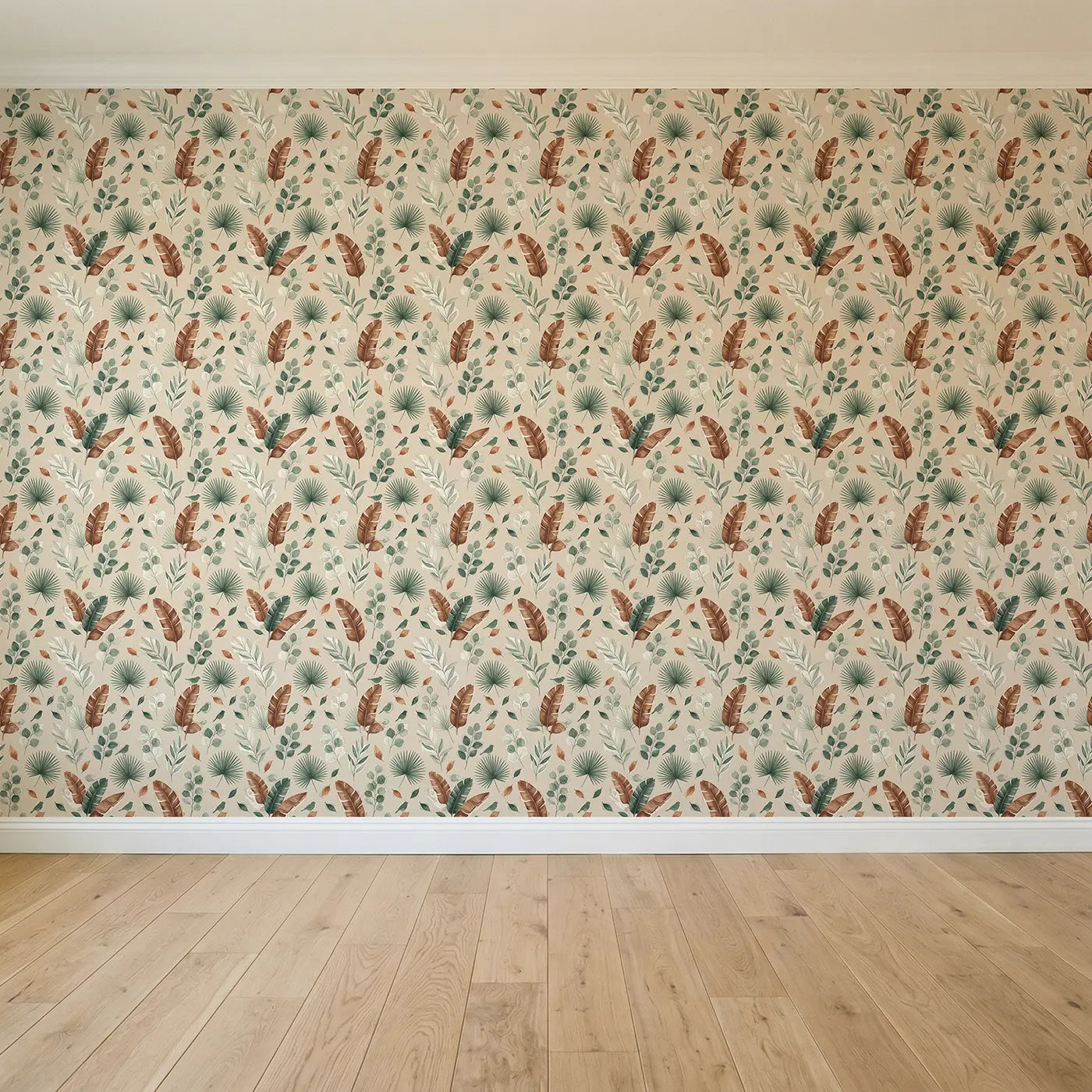 Mixed Eucalyptus Varieties Watercolor seamless wallpaper full pattern - Whimsy Tots