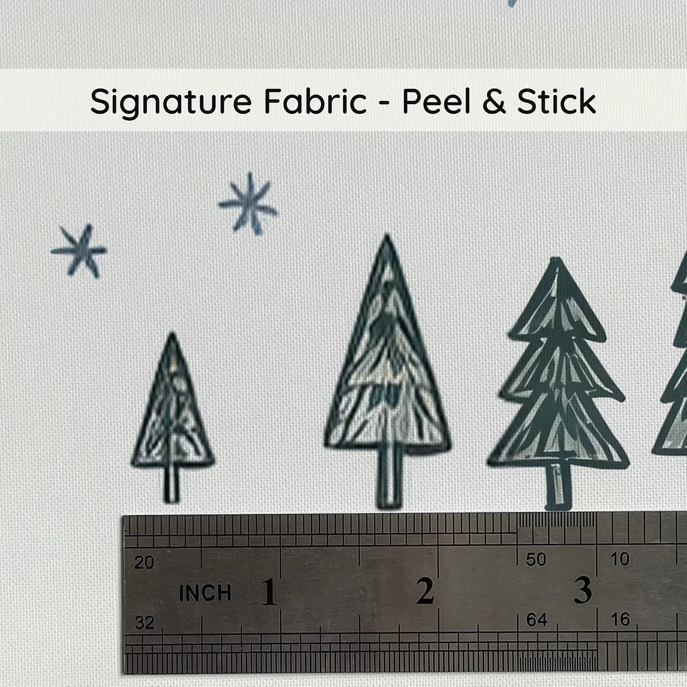 Abstract Peak Hand-Drawn on peel and stick fabric - Whimsy Tots