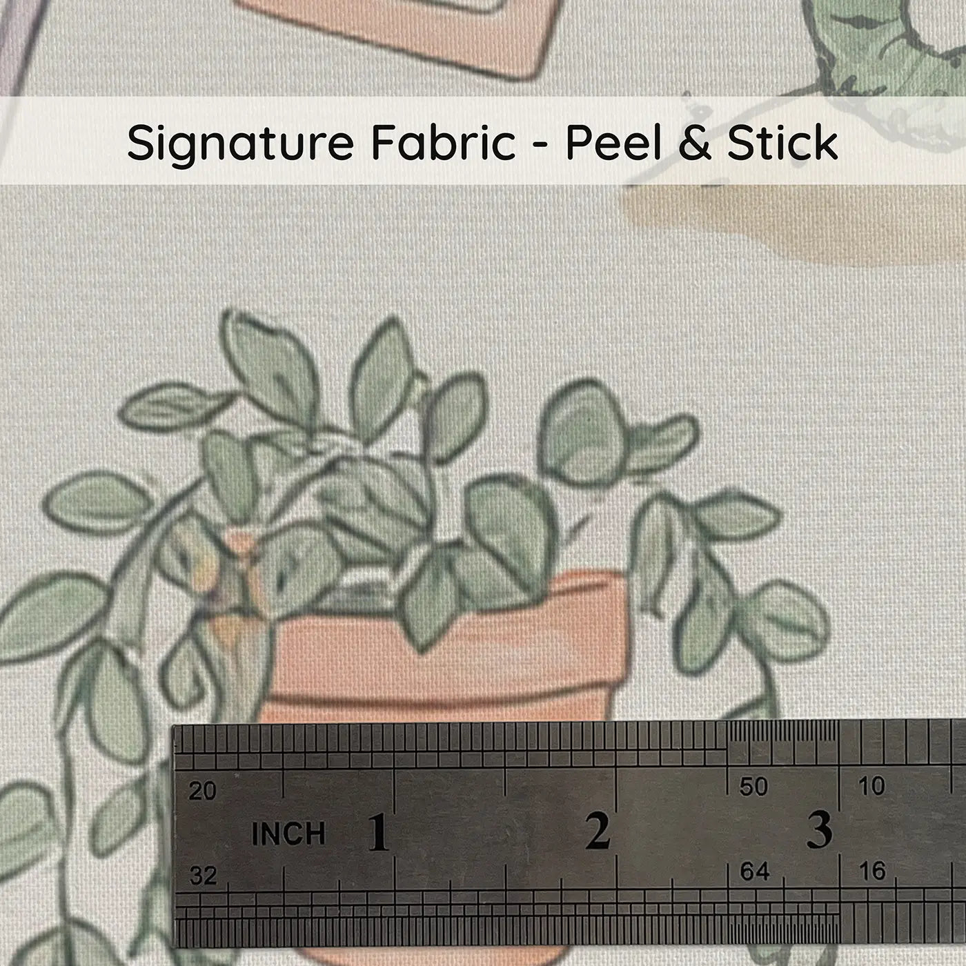 Delicate Cabbage Ditsy Floral on peel and stick fabric - Whimsy Tots