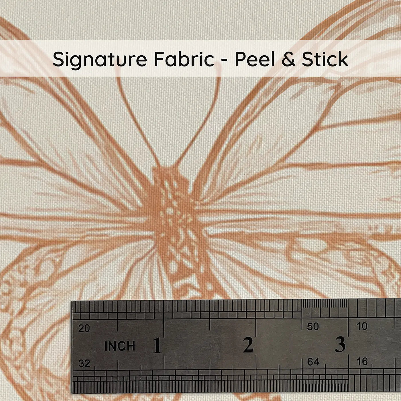 Monarch Butterfly Mid-Flight Hand-Drawn on peel and stick fabric - Whimsy Tots