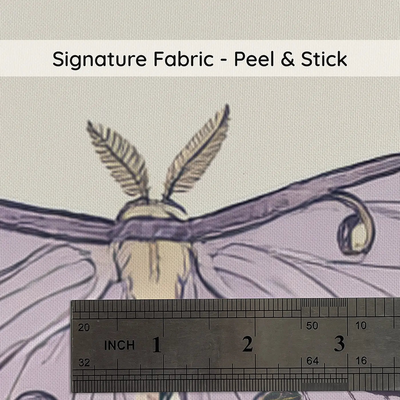 Delicate Cabbage Hand-Drawn on peel and stick fabric - Whimsy Tots