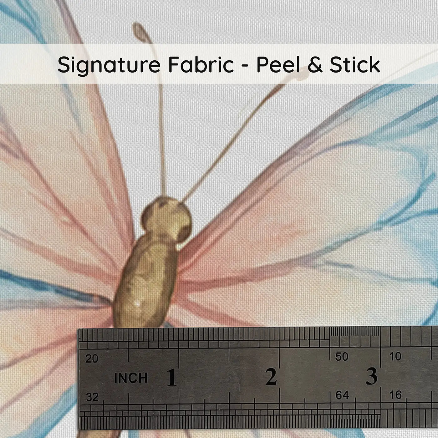 Luna Moth Watercolor on peel and stick fabric - Whimsy Tots