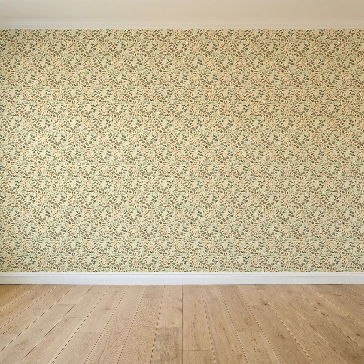 Moss Lichen Ditsy Floral seamless wallpaper full pattern - Whimsy Tots