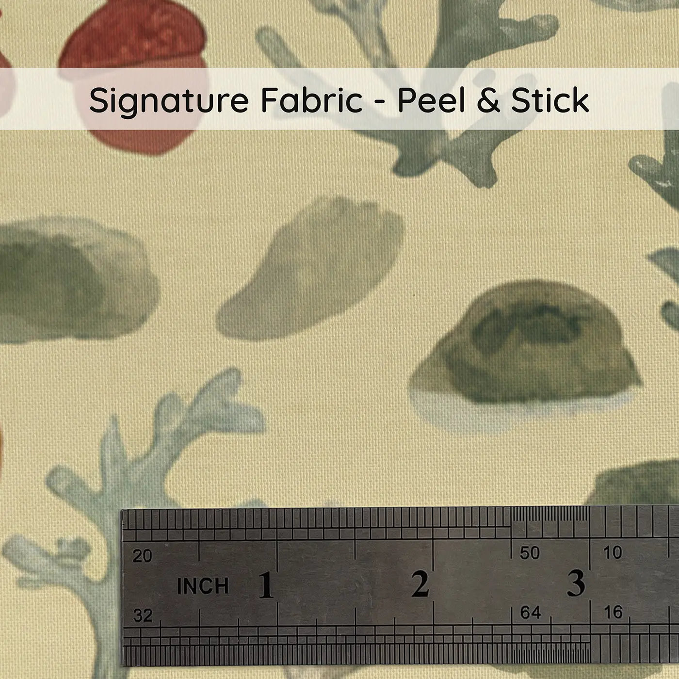 Moss Lichen Ditsy Floral on peel and stick fabric - Whimsy Tots