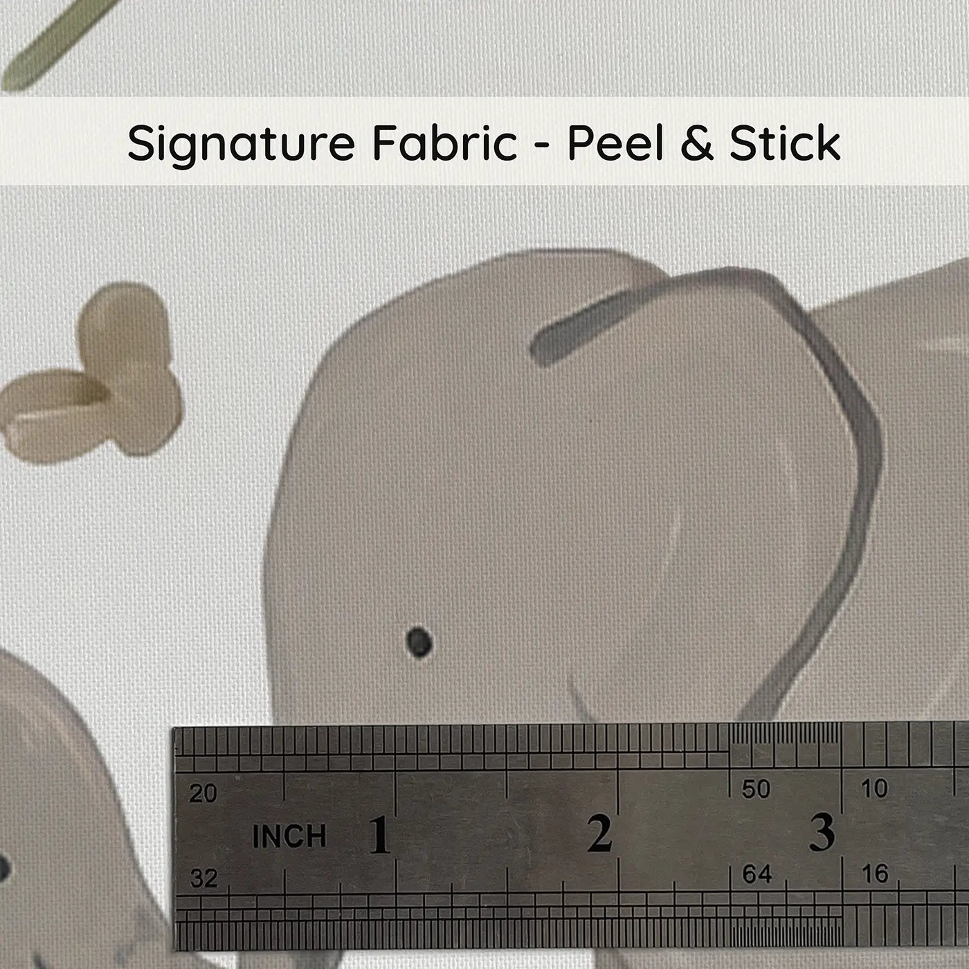 Baby Elephants Varied Modern Illustration on peel and stick fabric - Whimsy Tots