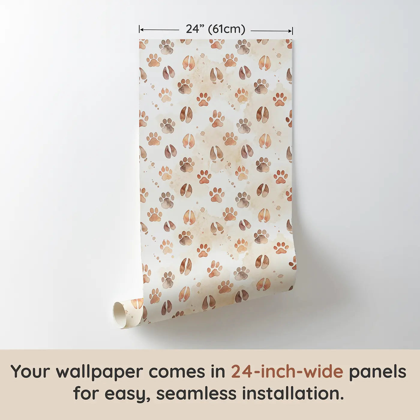 Elephant Watercolor wallpaper panel dimensions - Whimsy Tots