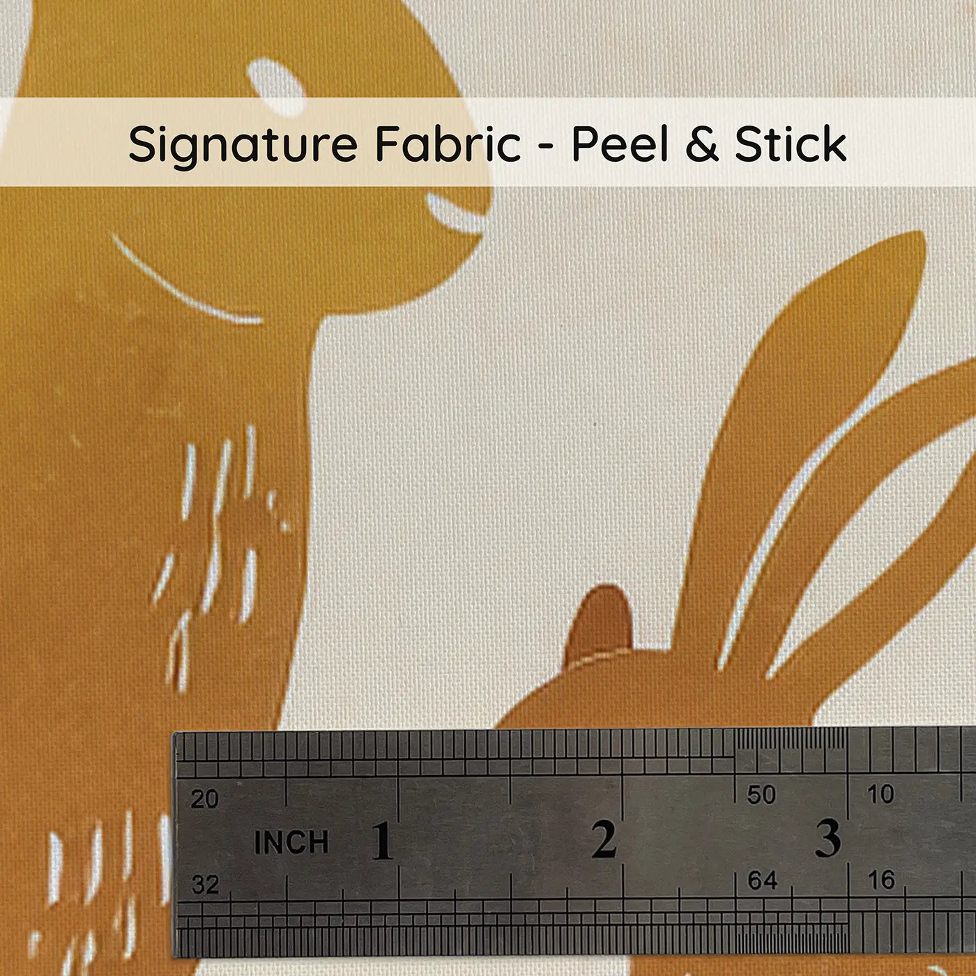Baby Animal Block Print on peel and stick fabric - Whimsy Tots