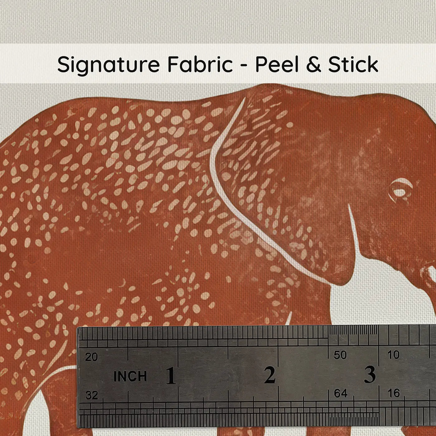 Safari Silhouettes Block Print on peel and stick fabric - Whimsy Tots