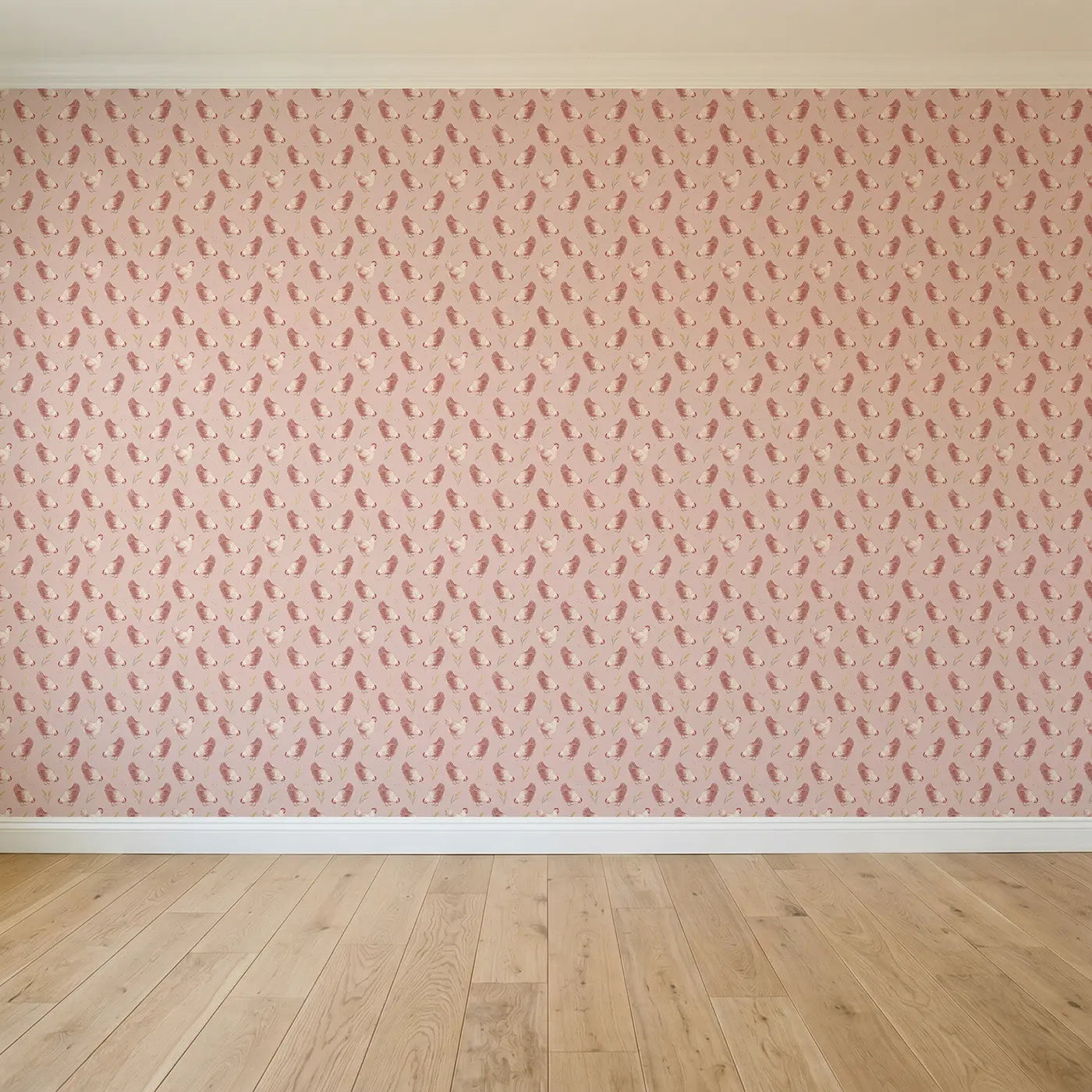 Speckled Hens Soft Pastel seamless wallpaper full pattern - Whimsy Tots