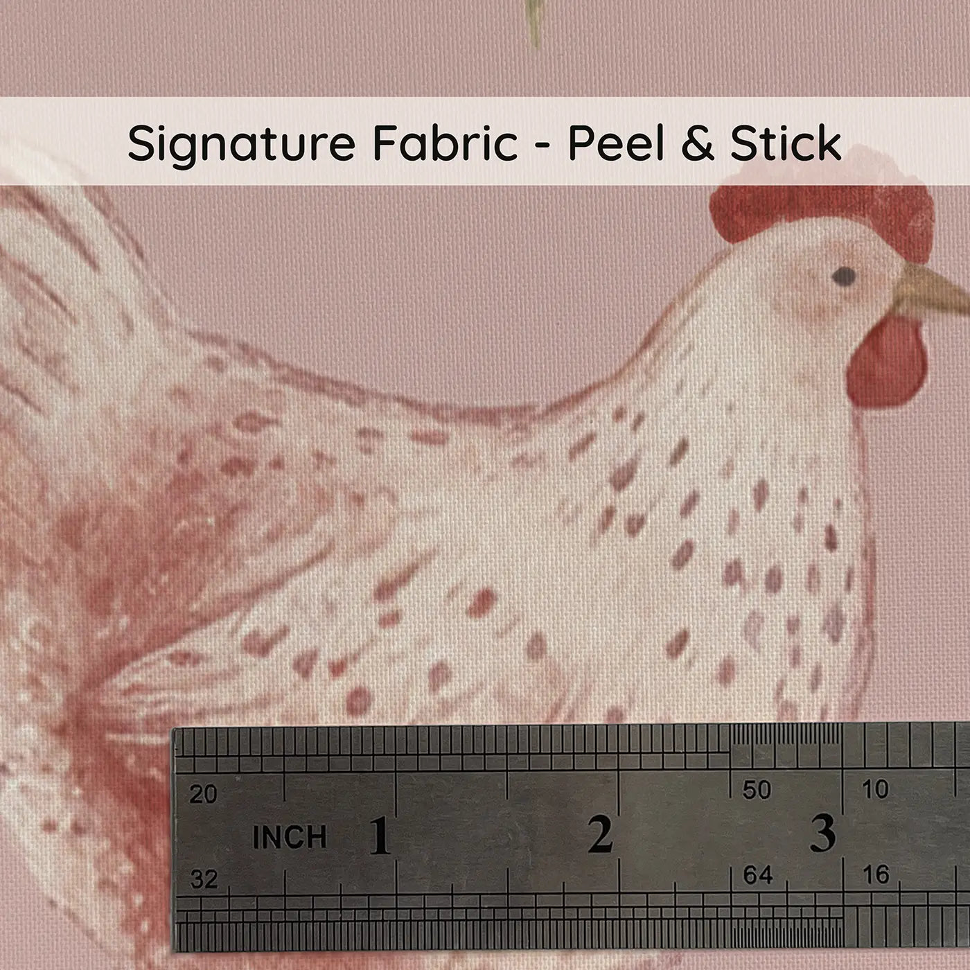 Speckled Hens Soft Pastel on peel and stick fabric - Whimsy Tots
