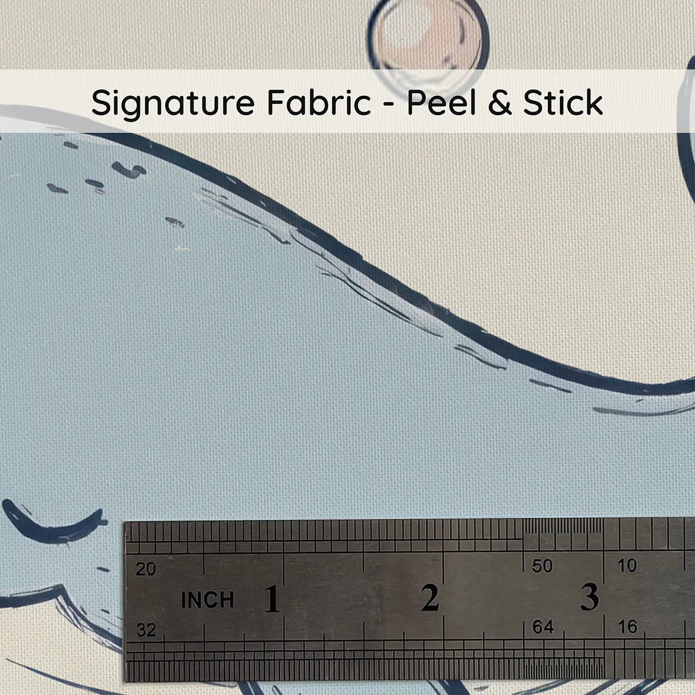 Little Fish Hand-Drawn on peel and stick fabric - Whimsy Tots
