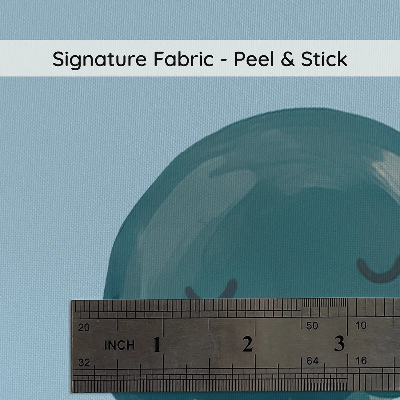 Sleeping Whale Modern Illustration on peel and stick fabric - Whimsy Tots