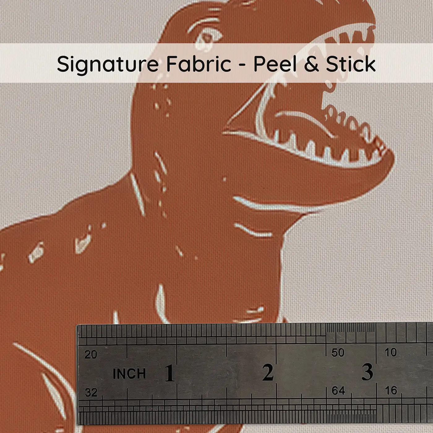 Iguanodon Standing Upright Block Print on peel and stick fabric - Whimsy Tots