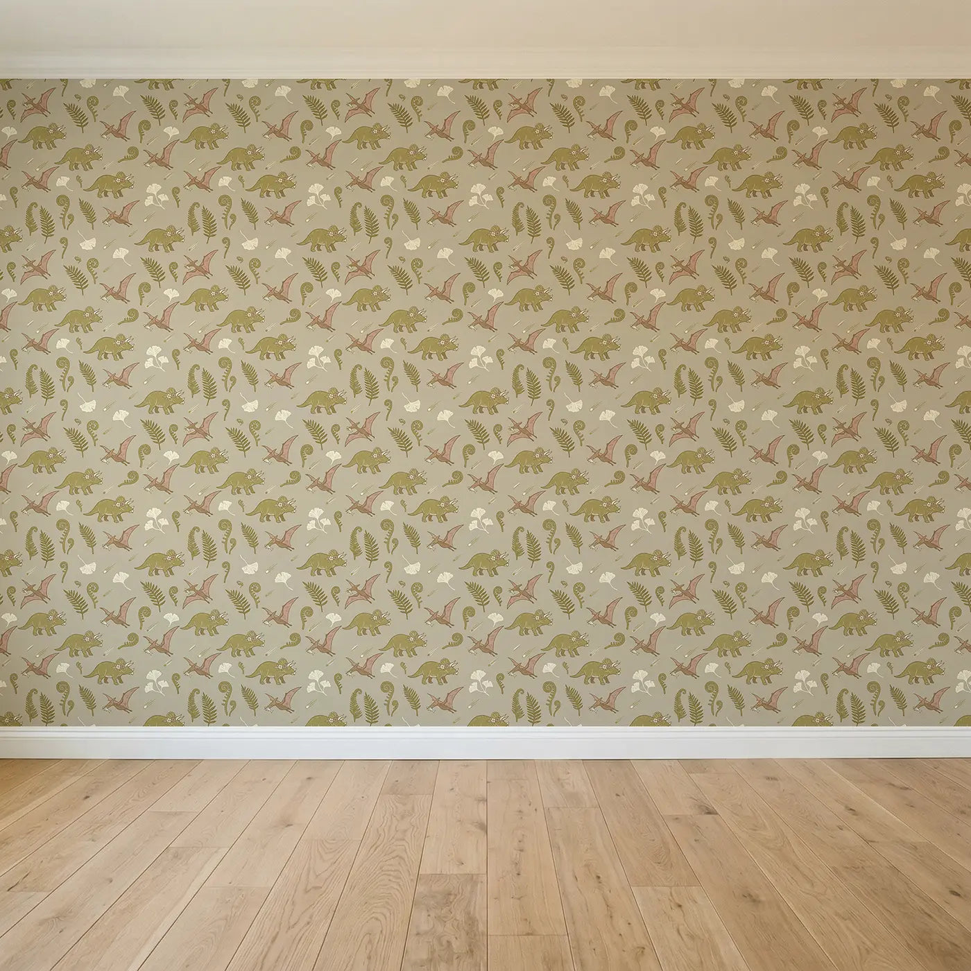 Pterodactyl Carrying Block Print seamless wallpaper full pattern - Whimsy Tots