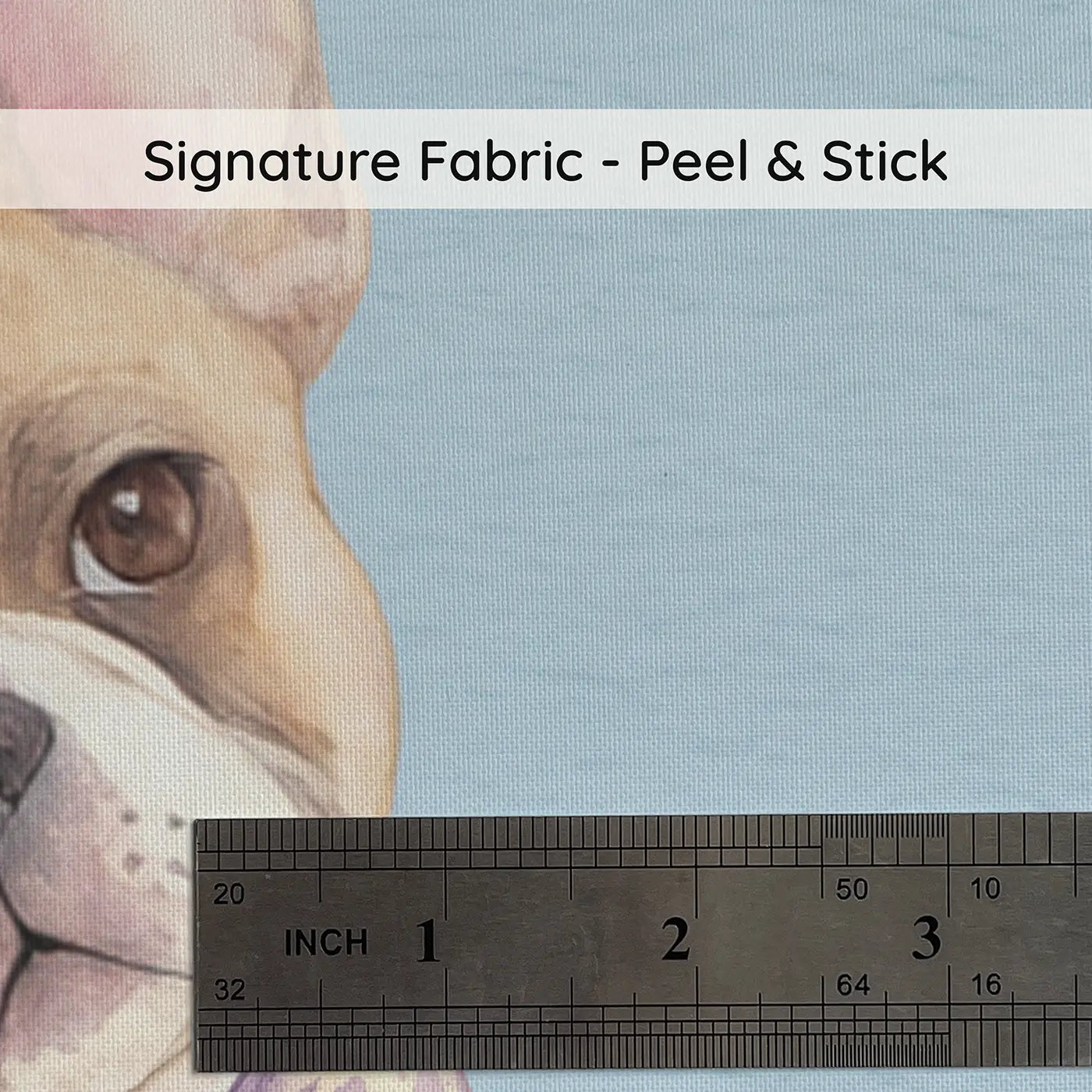 French Bulldog Watercolor on peel and stick fabric - Whimsy Tots